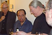 Sergio Mendes - Weinverkostung backstage